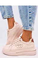 Sneakersy damskie pastelowe AKINS PINK - Inello Inello