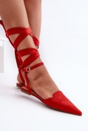 Baleriny Model Ellesara JH265 Red - Step in style Step in style