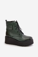 Botki Model Zazoo 60499 Dark Green - Step in style Step in style