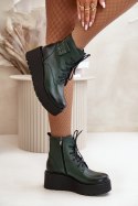 Botki Model Zazoo 60499 Dark Green - Step in style Step in style