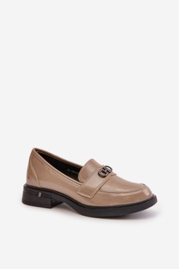 Mokasyny Model Vinceza 58409 Khaki Lakier - Step in style Step in style