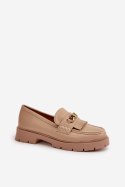 Mokasyny Model Zanita GQ8-010 Beige - Step in style Step in style