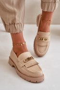 Mokasyny Model Zanita GQ8-010 Beige - Step in style Step in style