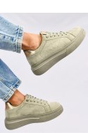 Sneakersy damskie pastelowe AKINS GREEN - Inello Inello