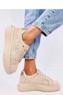 Sneakersy damskie pastelowe AKINS KHAKI - Inello Inello