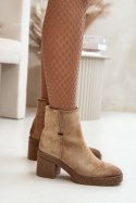 Botki Model Arkesia KE219 Beige - Step in style Step in style