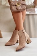 Botki Model Bonucci UK151 Dark Beige - Step in style Step in style