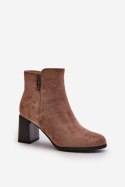 Botki Model Erillia JC103 Brown - Step in style Step in style