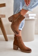 Botki Model Velarilla KE221 Brown - Step in style Step in style