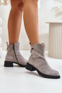 Botki Model Vinceza 66696 Grey Zamsz - Step in style Step in style