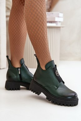 Botki Model Zazoo 60451 Dark Green - Step in style Step in style