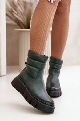 Botki Model Zazoo 60512 Dark Green - Step in style Step in style