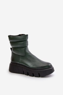 Botki Model Zazoo 60512 Dark Green - Step in style Step in style