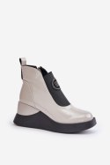 Botki Model DA MR880-137 Light Grey - Step in style Step in style