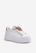 Buty Sportowe Model Naritevia YY-23 White/Gold - Step in style Step in style