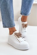 Buty Sportowe Model Naritevia YY-23 White/Gold - Step in style Step in style