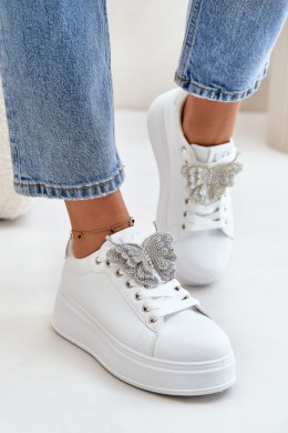 Buty Sportowe Model Naritevia YY-23 White/Silver - Step in style Step in style