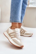 Buty Sportowe Model Thari 1W-N1 Beige - Step in style Step in style