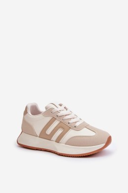 Buty Sportowe Model Thari 1W-N1 Beige - Step in style Step in style