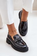 Mokasyny Model Vinceza 62187 Black Lakier - Step in style Step in style