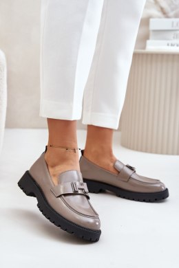 Mokasyny Model Vinceza 62187 Grey - Step in style Step in style