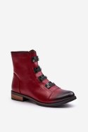 Botki Model Evalith ASA62-30 Bordo - Step in style Step in style