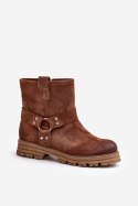 Botki Model Lewski 3610 Brown Zamsz - Step in style Step in style