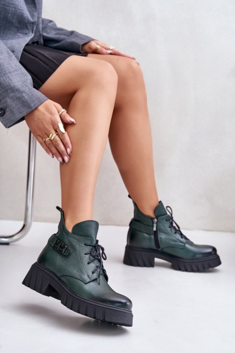 Botki Model Zazoo 60483 Dark Green - Step in style Step in style