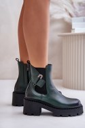 Botki Model Zazoo 60490 Dark Green - Step in style Step in style