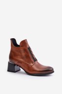 Botki Model Zazoo 60504 Brown - Step in style Step in style