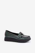 Mokasyny Model Zazoo 10141 Dark Green - Step in style Step in style