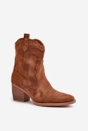 Botki Model Narinae CHC359 Camel - Step in style Step in style