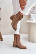 Botki Model Zinanya 1249 Beige - Step in style Step in style