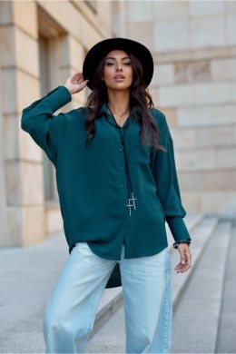 Koszula Damska Model Elisa BUT BLU0192 Bottle Green - Roco Fashion Roco Fashion