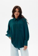 Koszula Damska Model Elisa BUT BLU0192 Bottle Green - Roco Fashion Roco Fashion