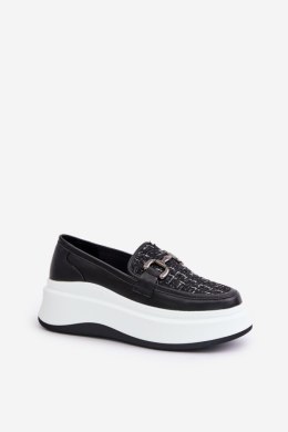 Mokasyny Model Vinceza 89105 Black - Step in style Step in style